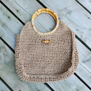 Woven Rattan Handbag